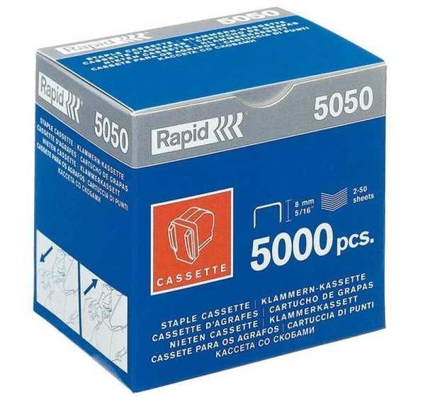 Скобы картридж для Rapid 5050 (5000 скоб в упаковке) (RPD5505)